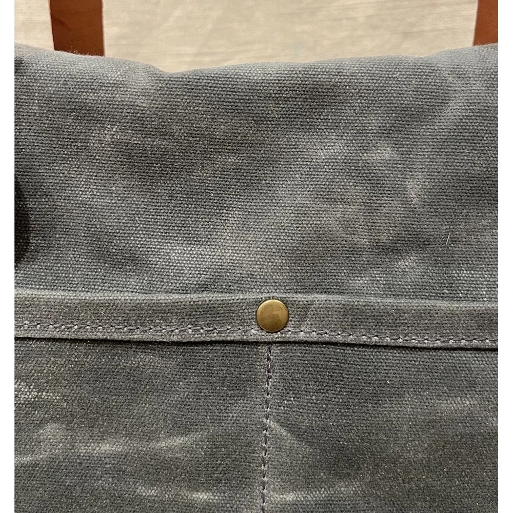 Lineage Goods Rivanna Deluxe Large Crossbody Bag Travel Work Charcoal‎ Handmade